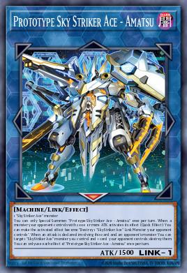 Prototype Sky Striker Ace - Amatsu Yu-Gi-Oh card