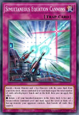 Simultaneous Equation Cannons Yu-Gi-Oh card