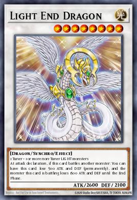 Light End Dragon Yu-Gi-Oh card