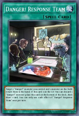 Danger! Response Team Yu-Gi-Oh card