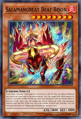 Salamangreat Beat Bison Yu-Gi-Oh card