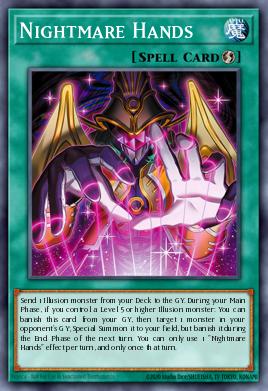 Nightmare Hands Yu-Gi-Oh card