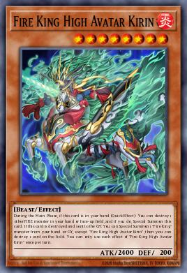 Fire King High Avatar Kirin Yu-Gi-Oh card