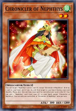 Chronicler of Nephthys Yu-Gi-Oh card