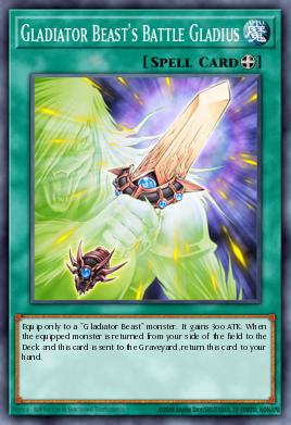 Gladiator Beast's Battle Gladius Yu-Gi-Oh card