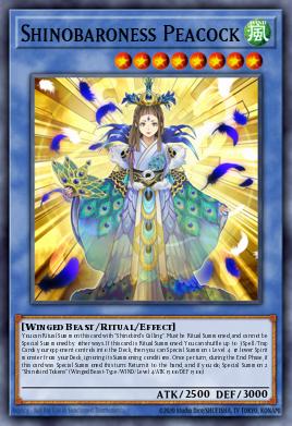 Shinobaroness Peacock Yu-Gi-Oh card