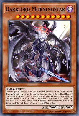 Darklord Morningstar Yu-Gi-Oh card
