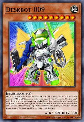 Deskbot 009 Yu-Gi-Oh card