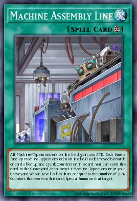Machine Assembly Line Yu-Gi-Oh card