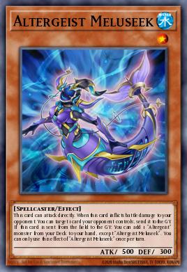 Altergeist Meluseek Yu-Gi-Oh card