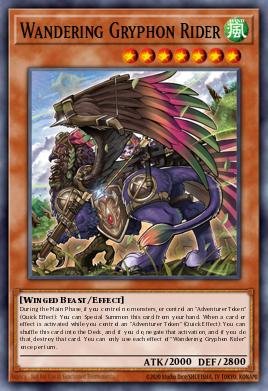 Wandering Gryphon Rider Yu-Gi-Oh card