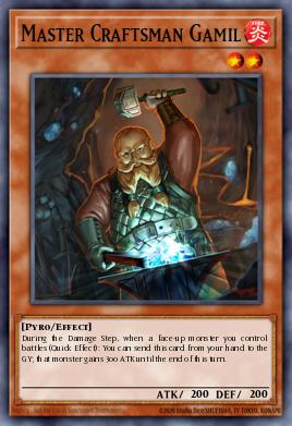 Master Craftsman Gamil Yu-Gi-Oh card