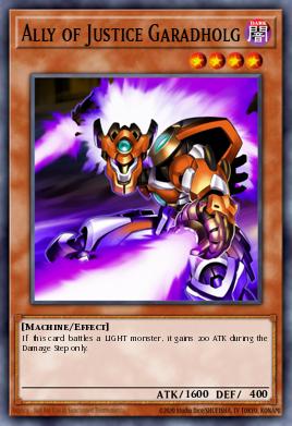 Ally of Justice Garadholg Yu-Gi-Oh card