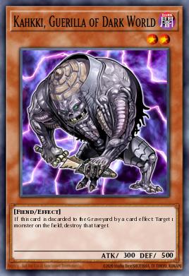 Kahkki, Guerilla of Dark World Yu-Gi-Oh card