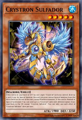 Crystron Sulfador Yu-Gi-Oh card