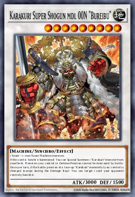 Karakuri Super Shogun mdl 00N "Bureibu" Yu-Gi-Oh card