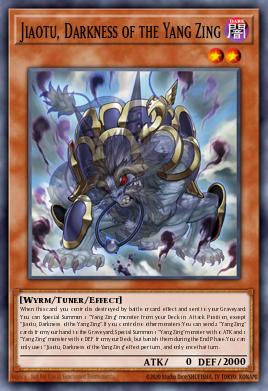 Jiaotu, Darkness of the Yang Zing Yu-Gi-Oh card