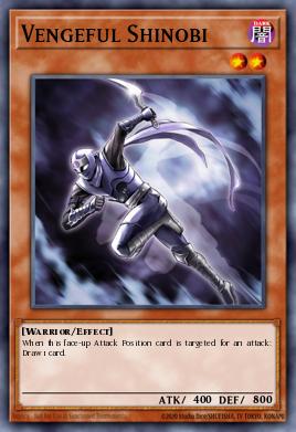 Vengeful Shinobi Yu-Gi-Oh card