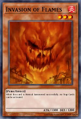 Invasion of Flames Yu-Gi-Oh card