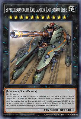 Superdreadnought Rail Cannon Juggernaut Liebe Yu-Gi-Oh card