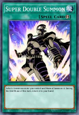 Super Double Summon Yu-Gi-Oh card