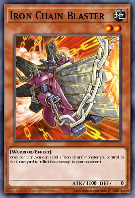 Iron Chain Blaster Yu-Gi-Oh card