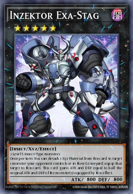 Inzektor Exa-Stag Yu-Gi-Oh card