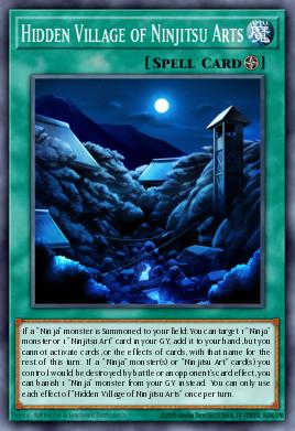 Hidden Village of Ninjitsu Arts Yu-Gi-Oh card