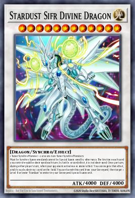 Stardust Sifr Divine Dragon Yu-Gi-Oh card