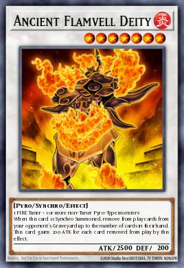 Ancient Flamvell Deity Yu-Gi-Oh card