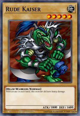 Rude Kaiser Yu-Gi-Oh card