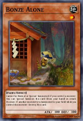 Bonze Alone Yu-Gi-Oh card