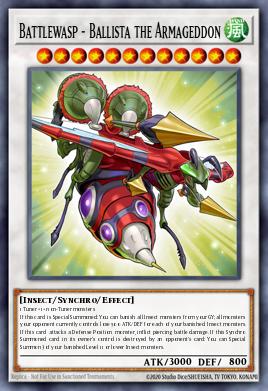 Battlewasp - Ballista the Armageddon Yu-Gi-Oh card