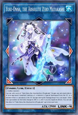 Yuki-Onna, the Absolute Zero Mayakashi Yu-Gi-Oh card