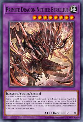 Primite Dragon Nether Berzelius Yu-Gi-Oh card