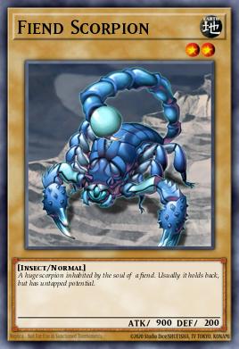 Fiend Scorpion Yu-Gi-Oh card