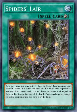 Spiders' Lair Yu-Gi-Oh card