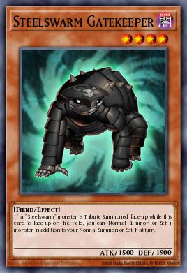 Steelswarm Gatekeeper Yu-Gi-Oh card