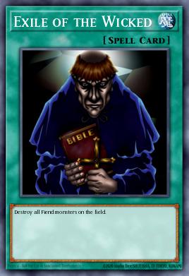 Exile of the Wicked Yu-Gi-Oh card