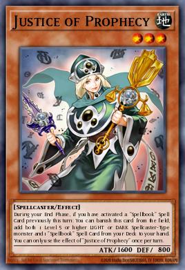 Justice of Prophecy Yu-Gi-Oh card