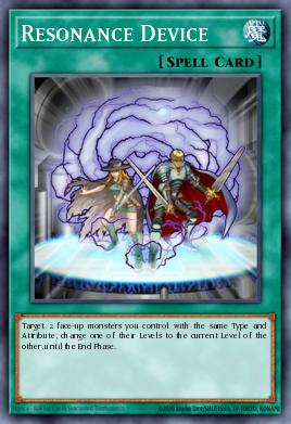 Resonance Device Yu-Gi-Oh card