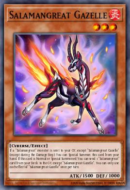 Salamangreat Gazelle Yu-Gi-Oh card