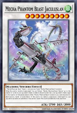 Mecha Phantom Beast Jaculuslan Yu-Gi-Oh card
