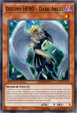 Destiny HERO - Dark Angel Yu-Gi-Oh card