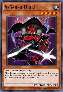 X-Saber Uruz Yu-Gi-Oh card