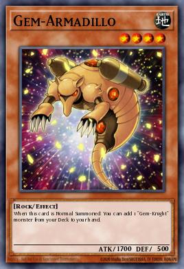 Gem-Armadillo Yu-Gi-Oh card