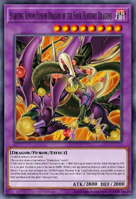 Starving Venom Fusion Dragon of the Four Heavenly Dragons Yu-Gi-Oh card