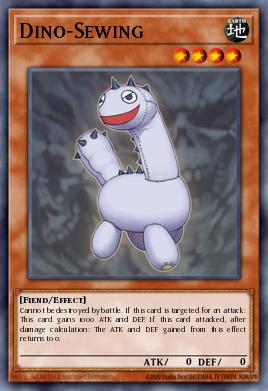 Dino-Sewing Yu-Gi-Oh card