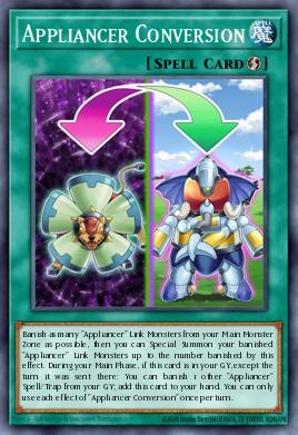 Appliancer Conversion Yu-Gi-Oh card