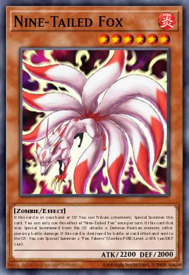 Nine-Tailed Fox Yu-Gi-Oh card